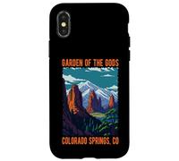 Carcasa para iPhone X/XS Diseño escénico del Jardín de los Dioses, Colorado Springs, Colorado, EE. UU.