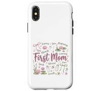 Carcasa para iPhone X/XS Diseño First Mom Blessed New Motherhood Mama