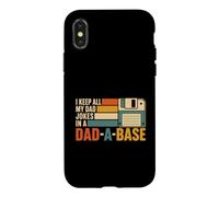 Carcasa para iPhone X/XS Diseño I Keep All My Dad Jokes In A Dad-A-Base