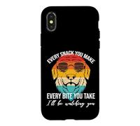 Carcasa para iPhone X/XS Diseño Retro de Perro - Cada mordedura Que Tomas, te voy a Estar Viendo
