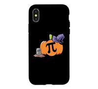 Carcasa para iPhone X/XS Disfraz de Calabaza Pi Matemáticas Halloween Día de Acción de Gracias