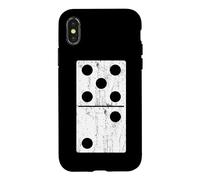 Carcasa para iPhone X/XS Disfraz de Domino Halloween Traje de Grupo Cinco-Dos 5-2