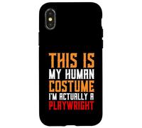 Carcasa para iPhone X/XS Disfraz de dramaturgo para Personas Que escriben escritores de guiones