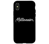 Carcasa para iPhone X/XS Disfraz millonario en Camino al Primer millón de dólares Ricos