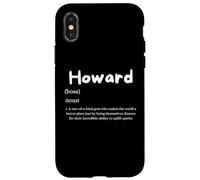 Carcasa para iPhone X/XS Disfraz Personalizado Personalizado de Howard Definition para Howards