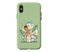 Carcasa para iPhone X/XS Disney Bambi & Thumper Spring Floral Plaid Coquette Style