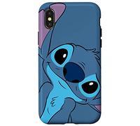 Carcasa para iPhone X/XS Disney Lilo and Stitch Cute Stitch Face Gris pizarra