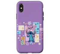 Carcasa para iPhone X/XS Disney Stitch & Angel Spring Easter Friendly Flower Faces