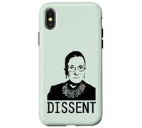 Carcasa para iPhone X/XS Dissent Ruth Bader Ginsburg RBG Icono Feminista Memes