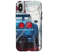 Carcasa para iPhone X/XS Distress JDM Drift Race Sport Car Japón Regalo Mercado Nacional