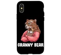 Carcasa para iPhone X/XS Divertida Abuelita Oso Y Su Nieto: Día De La Abuela