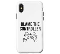 Carcasa para iPhone X/XS Divertida Camiseta de Regalo de Blame The Controller Gaming Humor Gamer