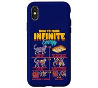 Carcasa para iPhone X/XS Divertida hipótesis científica del Sarcasmo: Infinite Energy Loop Cat