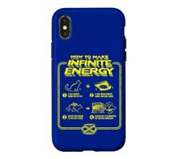 Carcasa para iPhone X/XS Divertida hipótesis científica del Sarcasmo Infinite Energy Loop Cat