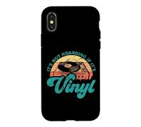 Carcasa para iPhone X/XS Divertidas Citas de Vinilo It's Not Hoarding If It's Vinyl