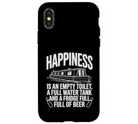 Carcasa para iPhone X/XS Divertido Canal Boating Narrowboat Barco Continuo Cruiser
