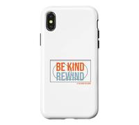Carcasa para iPhone X/XS Divertido Dicho nostálgico Be Kind Rewind VHS