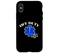 Carcasa para iPhone X/XS Divertido diseño humorístico para paramédicos y socorristas Fuera de Servicio