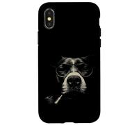 Carcasa para iPhone X/XS Divertido diseño Intelectual para Amantes de los Perros