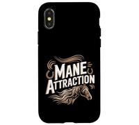 Carcasa para iPhone X/XS Divertido Entrenador de Caballos Mane Attraction