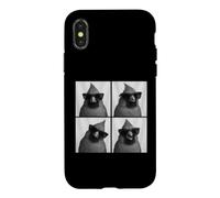Carcasa para iPhone X/XS Divertido fotomatón para Amantes de Cardinal Bird