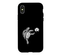 Carcasa para iPhone X/XS Divertido gráfico de fútbol Turtle Beach Sea Roll para Hombres