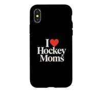 Carcasa para iPhone X/XS Divertido I Love Hockey Mamás Deportes Romance Admirador Fan Humor