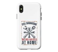 Carcasa para iPhone X/XS Divertido mecánico de automóviles Sigue diagnosticando Ruidos extraños en casa