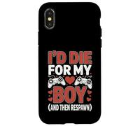 Carcasa para iPhone X/XS Divertido Novio Jugador Muere por mi Hijo y Luego responde Broma