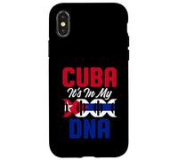 Carcasa para iPhone X/XS Divertido Orgullo de la Bandera de Cuba ADN Amor Cubano Americano Broma Orgullosa