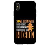 Carcasa para iPhone X/XS Divertido Pickleball Abuela Deportes Algunas Abuelas Hornear Galletas