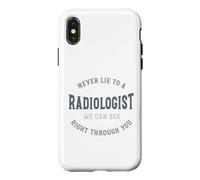 Carcasa para iPhone X/XS Divertido Radiología Juego de Palabras Radiólogo Humor