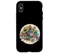 Carcasa para iPhone X/XS Divertido Regalo de Aventura de Camping al Aire Libre araña