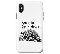 Carcasa para iPhone X/XS Divertido Sable Diente Muerte Ratón Mal Nombre Animal Incorrecto Broma Estúpida