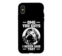Carcasa para iPhone X/XS Divertido Sarcástico Diciendo Jesús OMG Ustedes Nunca Dije eso