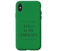 Carcasa para iPhone X/XS Divertido Yoga Terapia Instructor Fitness Paz Mediación Amor