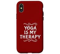 Carcasa para iPhone X/XS Divertido Yoga Terapia Instructor Fitness Paz Mediación Amor