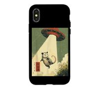 Carcasa para iPhone X/XS Divertido zarigüeya Alien OVNI Secuestro Nave Espacial Zarigüeya Meme