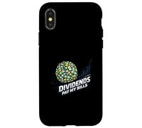 Carcasa para iPhone X/XS Dividendos Pagar mis facturas Ingresos pasivos Dinero Bola de Nieve