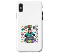 Carcasa para iPhone X/XS DJ Retro para Jugadores al Estilo Energy Pixel
