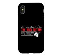 Carcasa para iPhone X/XS Do Not Give In To The War Within End Veteran Suicide Support