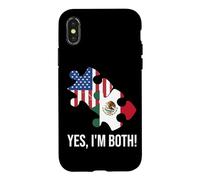 Carcasa para iPhone X/XS Doble nacionalidad Estadounidense-Mexicana