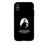 Carcasa para iPhone X/XS Doble Placer para engañar al engañador Maquiavelo Cita