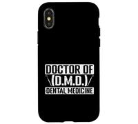 Carcasa para iPhone X/XS Doctor en Medicina Dental Odontología Pediátrica