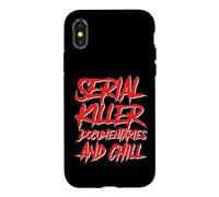 Carcasa para iPhone X/XS Documentales de Asesinos en Serie y Podcast Chill Crimen Verdadero