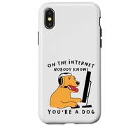 Carcasa para iPhone X/XS Dog Gamer En Internet, Nadie Sabe Que Eres un Perro