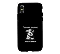 Carcasa para iPhone X/XS Dogs Have Little Souls That Know How to Heal a Heal Heart