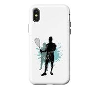Carcasa para iPhone X/XS Dominando la cancha de Squash