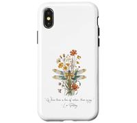 Carcasa para iPhone X/XS Donde Hay Amor por la Naturaleza, Hay alegría - León Tolstoi