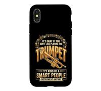 Carcasa para iPhone X/XS Don't Make Me Empty My Spit Valve On You Funny Trumpet